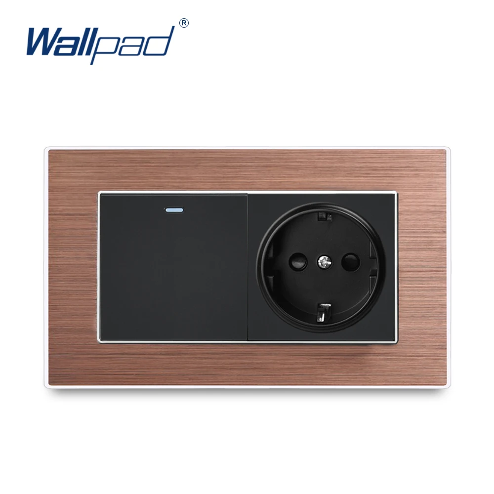 Настенная розетка стандарта Германии 1 клавиша 2 способа 146*86 мм | Обустройство