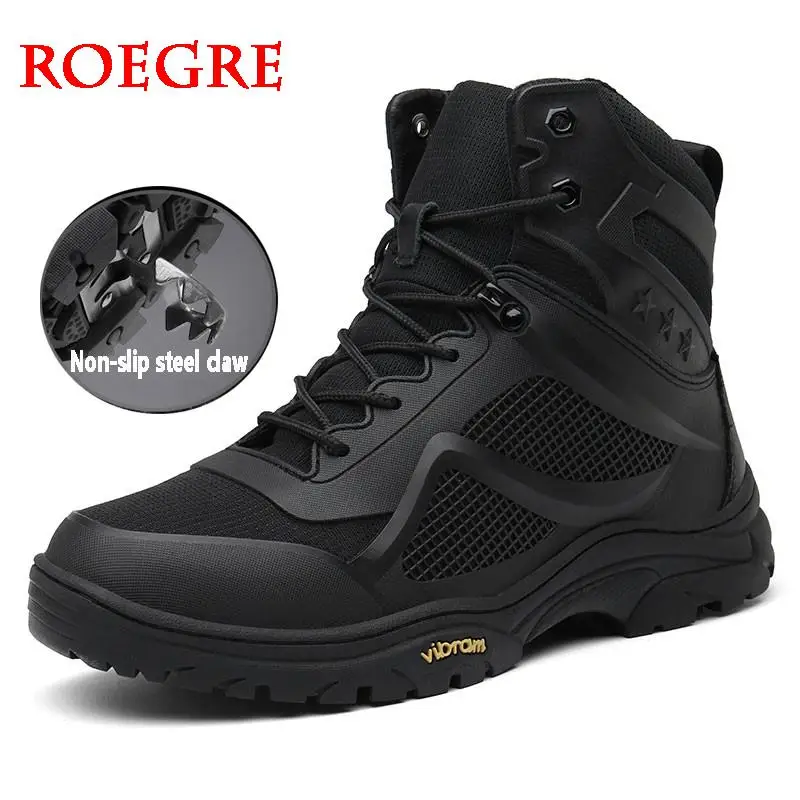 Мужские военные ботинки легкие водонепроницаемые Тактические Сапоги для