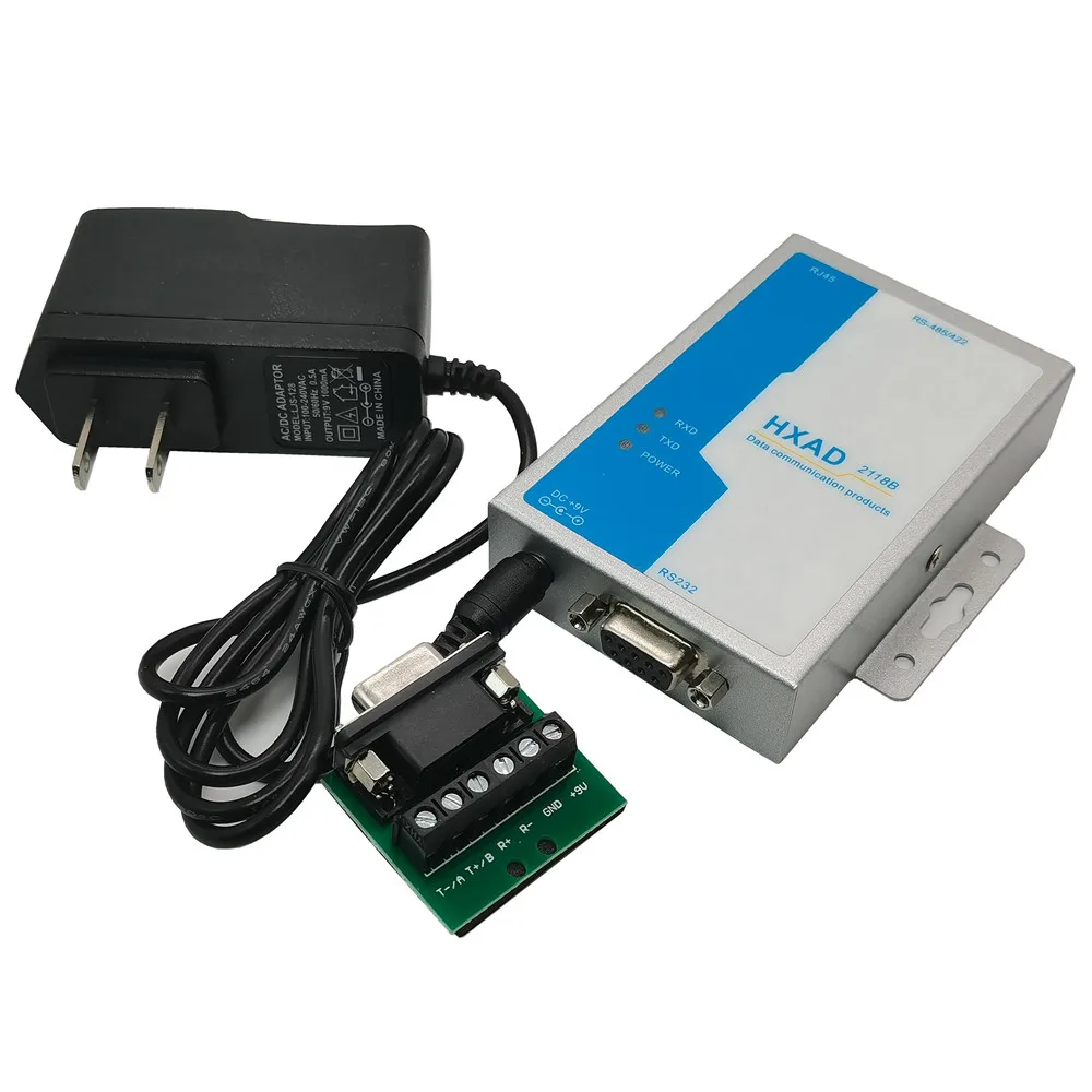 

Последовательное устройство сервера RS232 RS485 RS422 для Ethernet RJ45 TCP IP конвертер с адаптером питания