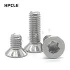 1050 шт. M1.6 M2 M2.5 M3 M4 M5 M6 M8 304 A2-70 шестилопастной звездообразный винт из нержавеющей стали GB2673 с плоской потайной головкой, шестилопастной болт