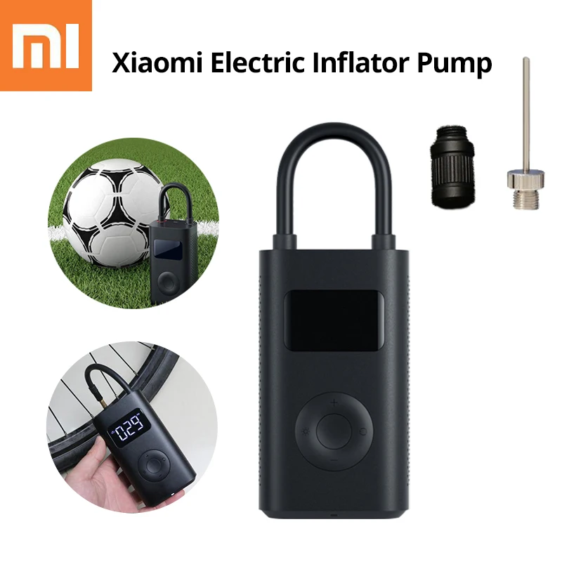 Электрический насос Xiaomi Mijia умный цифровой компрессор для накачки давления в