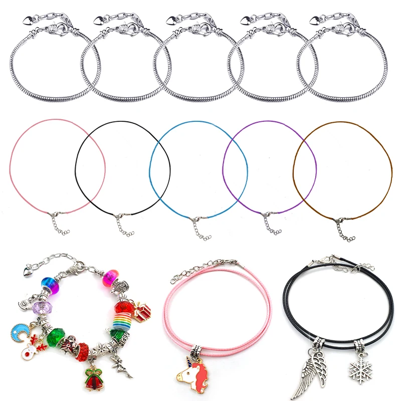 Рождественская подарочная коробка в виде снежинки набор красочных бусин бусины