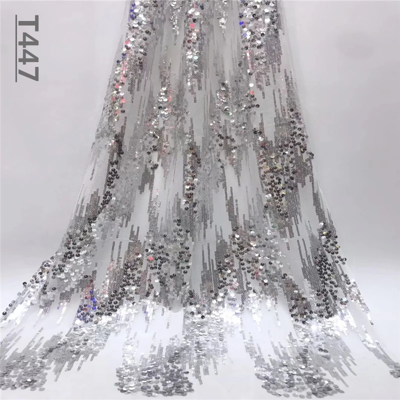 Серебряная африканская кружевная ткань 2019 вышивка нигерийские кружева с