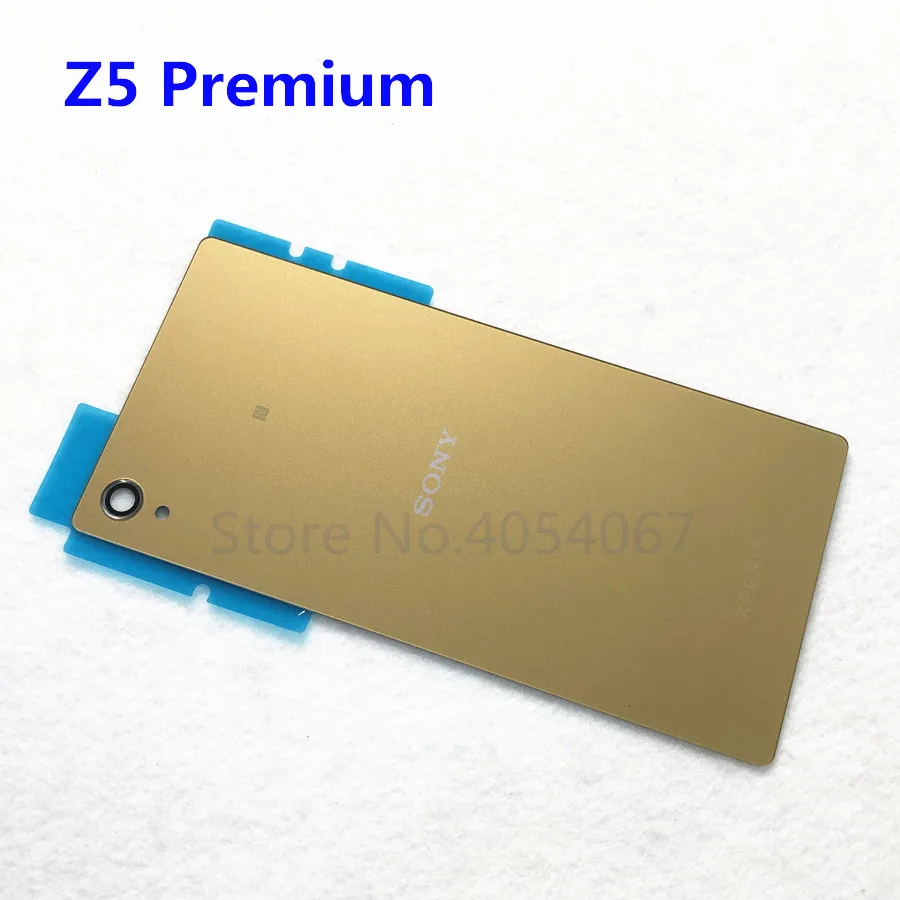 Для Sony Xperia Z5 Премиум E6853 E6883 E6833 Задняя стеклянная крышка батарейного отсека Замена стеклянного корпуса+ NFC антенна
