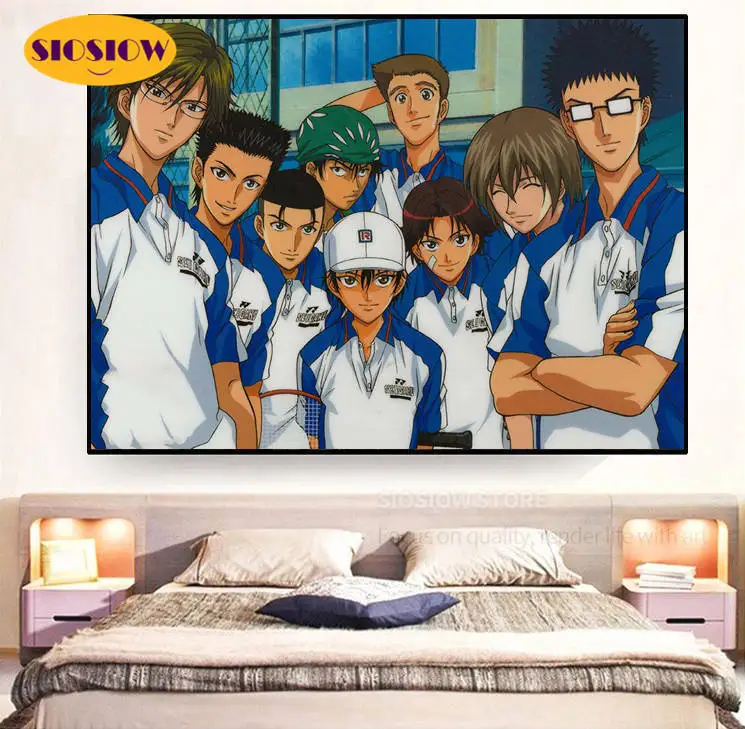 5d Diy алмазная живопись полноразмерная картина Принц тенниса Постер аниме