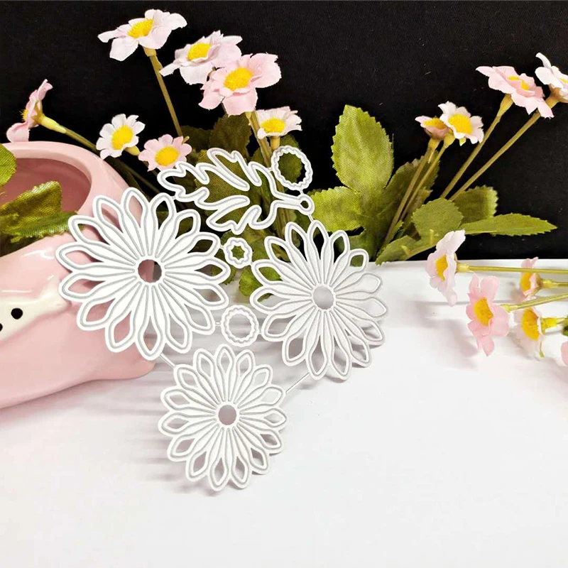 DIY цветок металла резки штампы карты decorationg альбом для Трафарет Шаблон