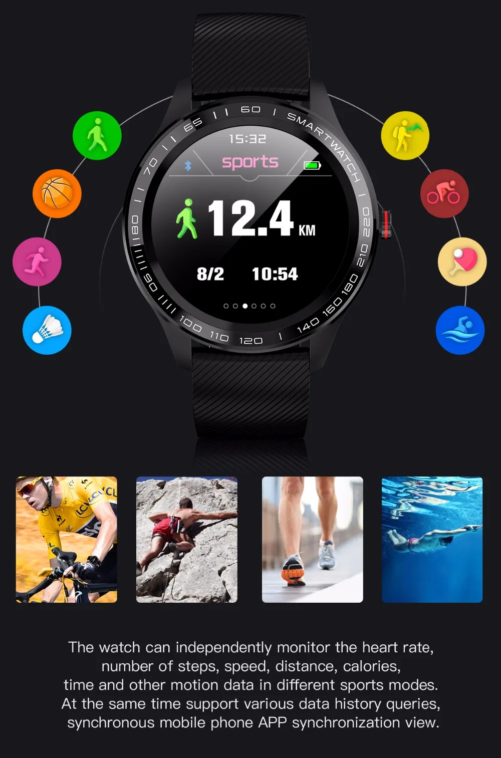 L9 ЭКГ Смарт часы для мужчин Полный Круглый мультисенсорный Smartwatch ip68водонепроницаемый спортивные часы для мужчин Bluetooth напоминание/Музыка