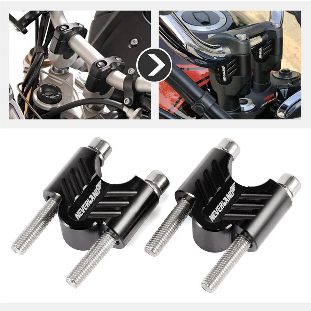 7/8 ''22 мм 28 мм CNC алюминиевый руль стояки Rise Mount зажим Универсальный Мотоцикл ATV Riser D45