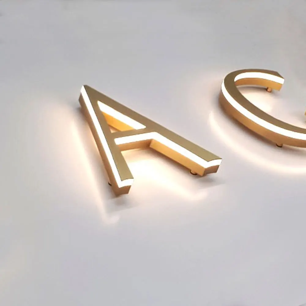 Оптовая продажа боковой подсветкой Led письмо Акриловая вывеска в помещении/на