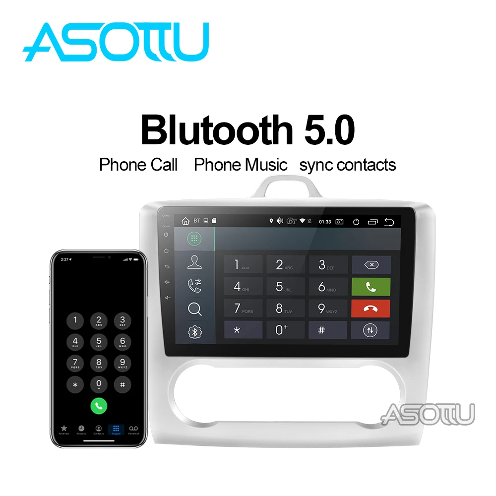 Asottu FO603 Android 9 0 PX6 автомобильный DVD для Ford focus 2 MK2 при температуре не выше 2004 2005 2006 2007