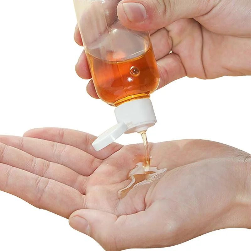 Новые 5x100 мл пластиковые прозрачные флаконы с откидной крышкой для путешествий