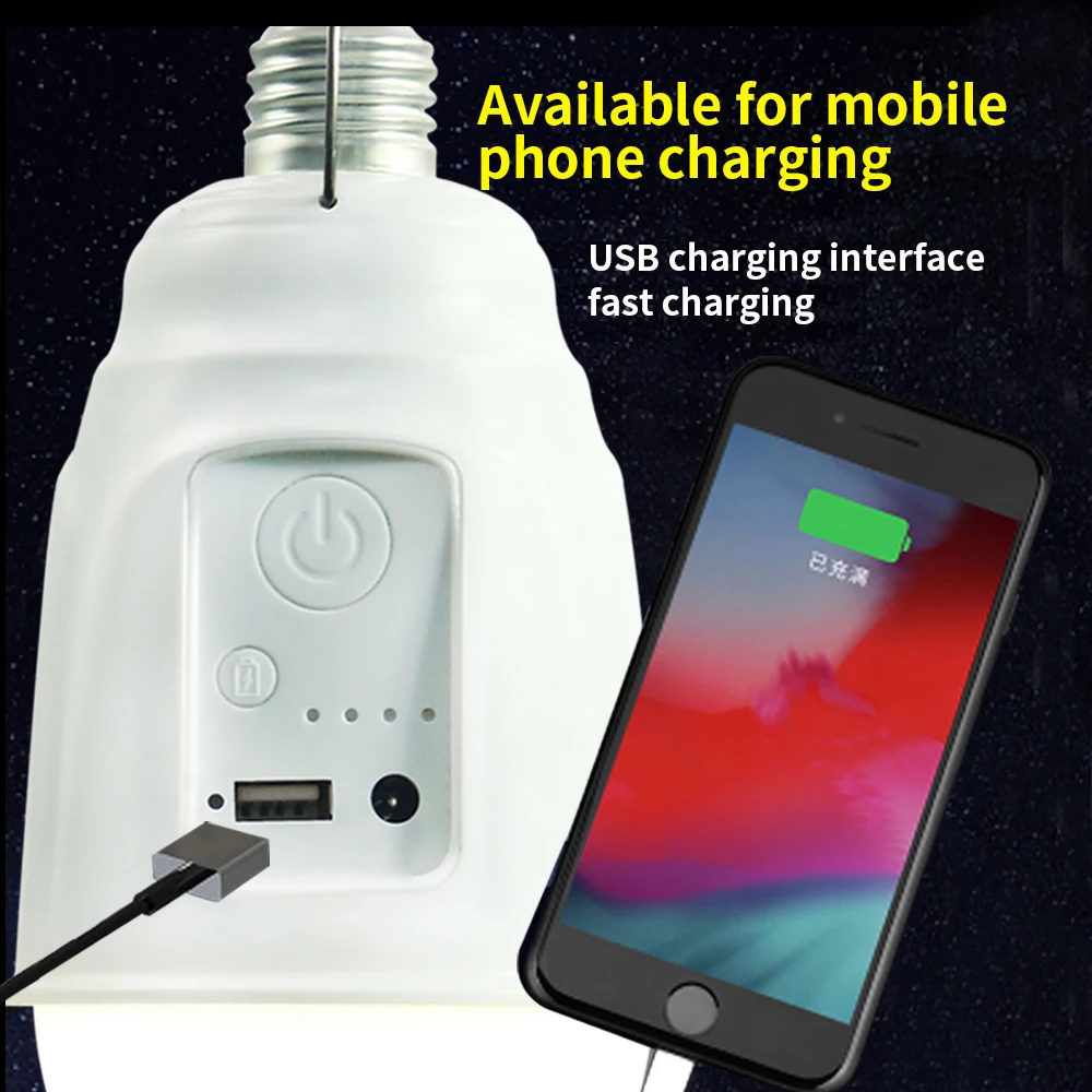 Портативная светодиодная лампа светодиодный заряжаемая с питанием от солнечной