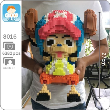 Chopper Sit Xizai животное Хаски Шнауцер корги собака персидская кошка панда жираф Свинья Пикачу Марио Йоши DIY Мини строительные блоки игрушка без коробки - Цвет: Chopper Sit