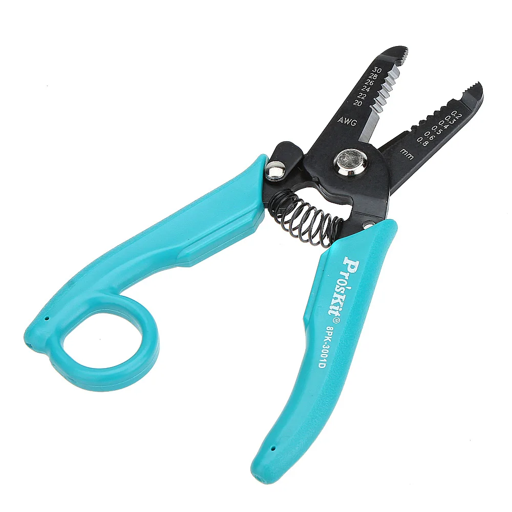 

Pro'sKit 8PK-3001D 7-in-1 Electronic Wire Stripper Cutter Cutting Pliers (AWG 30/28/26/24/22/20) pinze alicate multifuncional