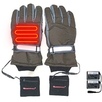 smart electric heated gloves skiing riding moto waterproof motorcycle gloves racing cycling safety heating gloves with battery