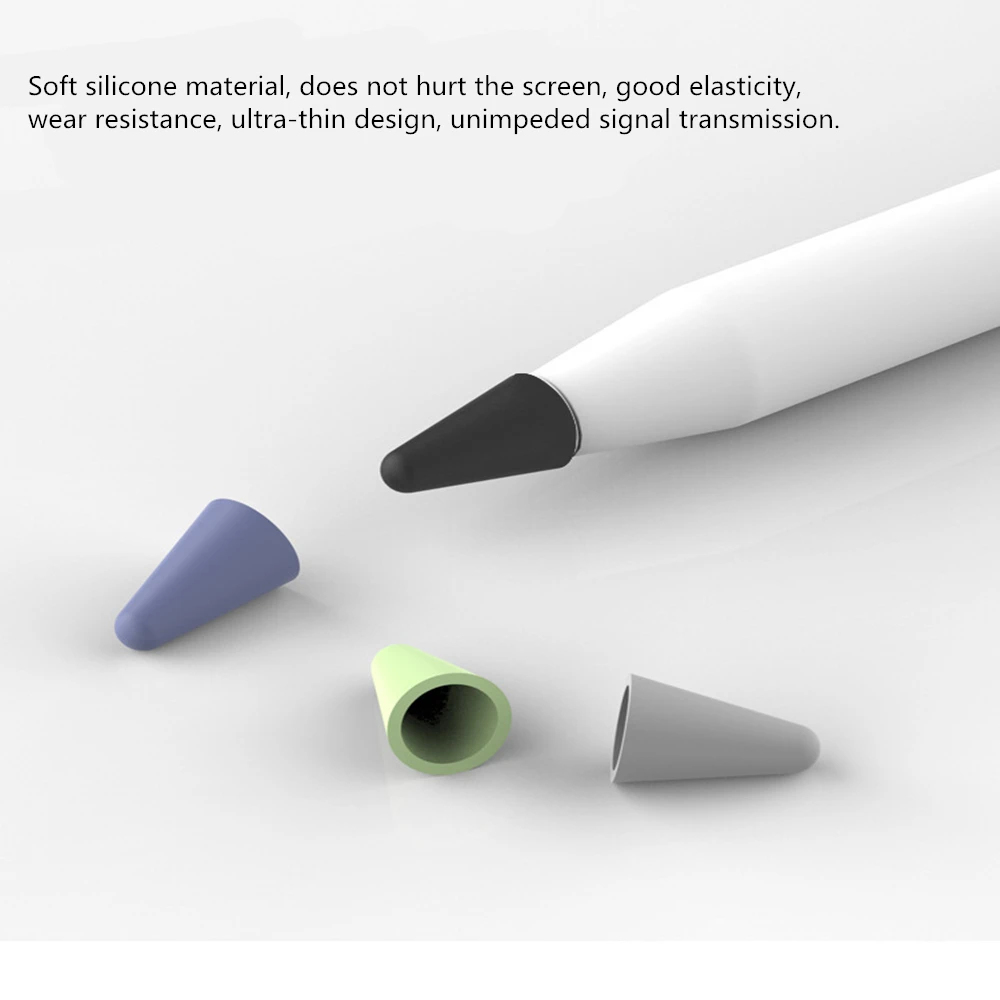 

8pcs/Pack For Apple Pencil 1 2 Tablet Stylus Touch Pen Nib Case Soft Silicone Protective Case For Apple Pen Case Touch Cover1