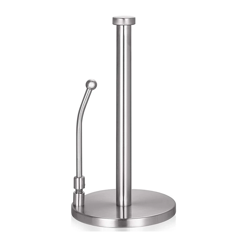 

Paper Towel Holder, Stainless Steel Standing Paper Towel Organizer Roll Dispenser For Kitchen Countertop Dining Table
