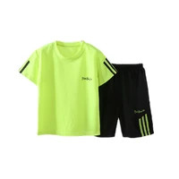 new children t shirt short pants suit boy active thin quick drying breathable outfits kids 4 10 years boutique fashion tracksuit