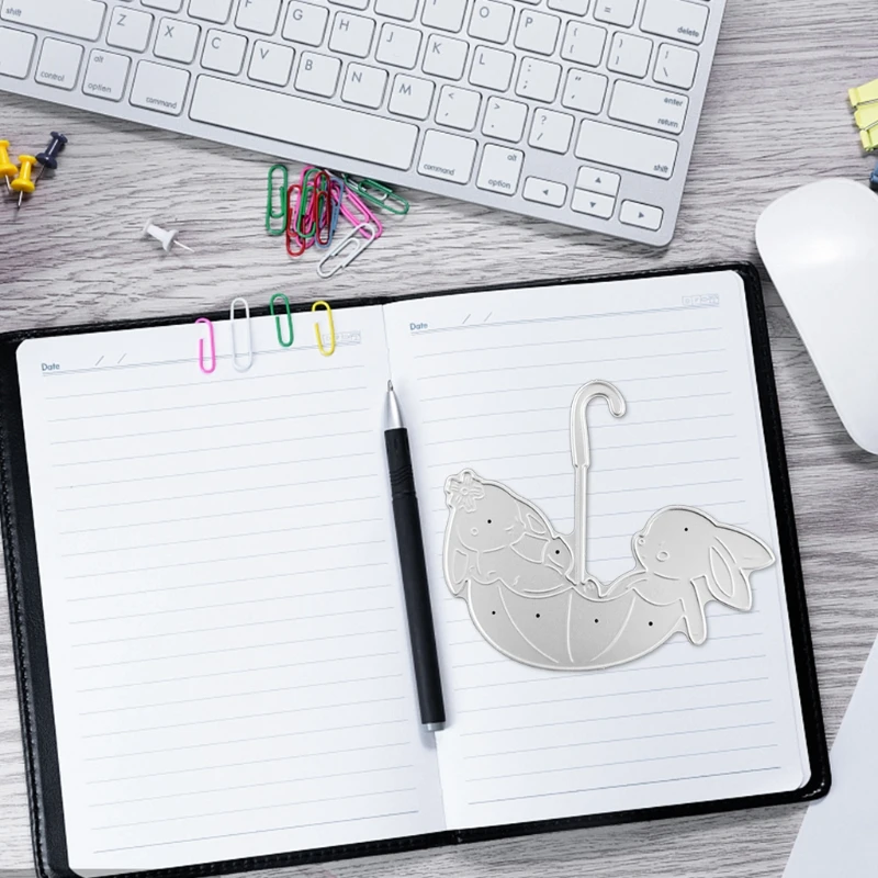 Зонт Банни металлический Трафаретный вырубной штамп Скрапбукинг Сделай Сам для