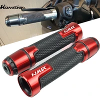 n max logo motor scooter cnc aluminum anti slip handle bar handlebar hand grips for yamaha nmax 125 150 155 160 2015 2018 2019