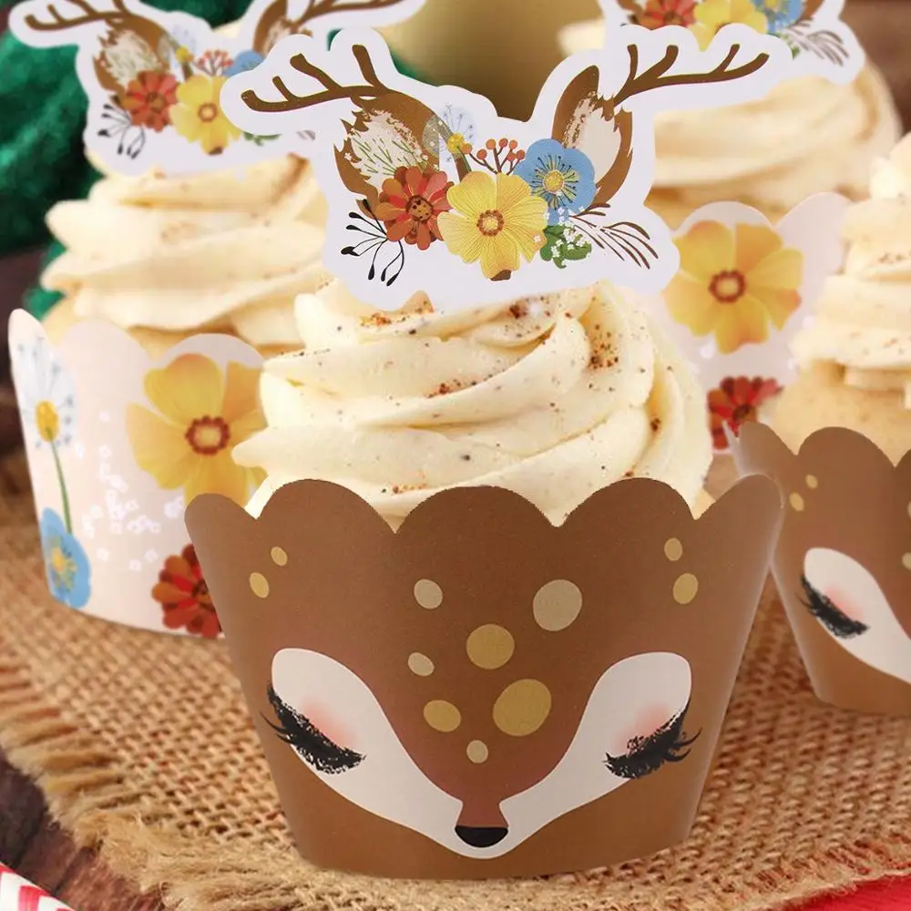 Топпер для торта колпачок обертки пирожных рождественские украшения дома