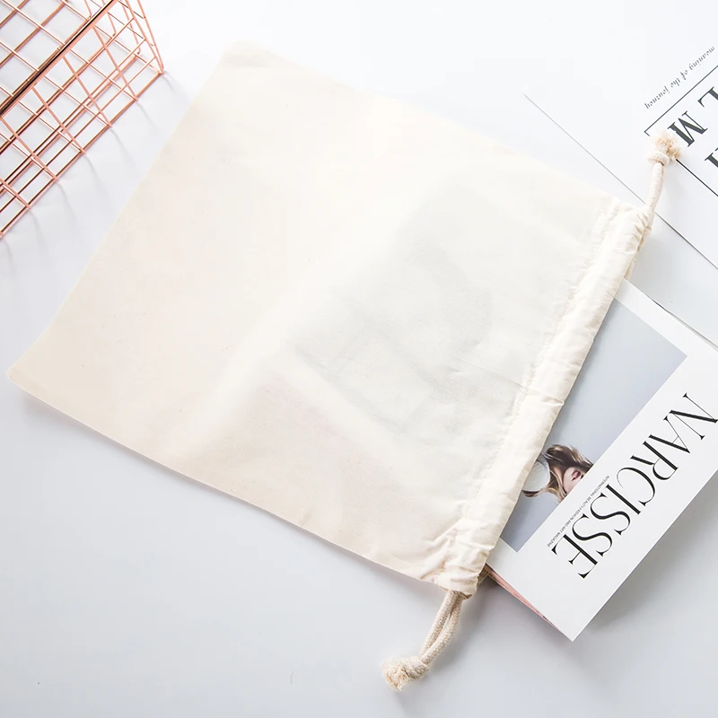 Пакет Drawstring многоразовые хозяйственные сумки холщовые сумки многоразовые хлопковые пакеты продуктовые хозяйственные сумки