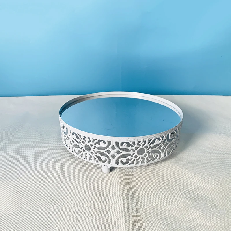 1pcs 25cm white 1-18 шт Торт Стенд набор круглый металлический торт подставки ДЕСЕРТ ДИСПЛЕЙ кекс подставки, белый - Цвет: 1pcs 25cm white