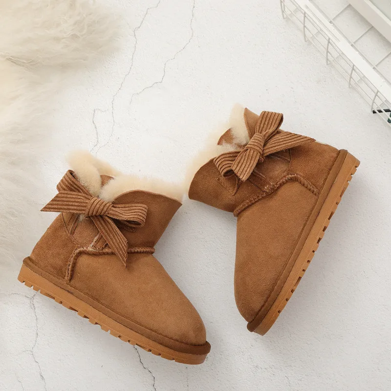 Зимние сапоги из натурального меха 2020 для девочек и мальчиков зимние натуральной