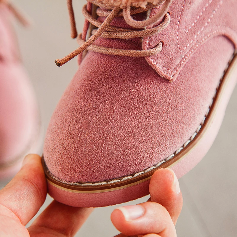 Обувь коллекция 2019 года модные зимние однотонные детские ботинки для девочек и