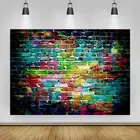 Личность граффити многоцветное кирпичная стена фон для портретной фон винил для фотографий фон для фотосъемки студийный реквизит для фотографии