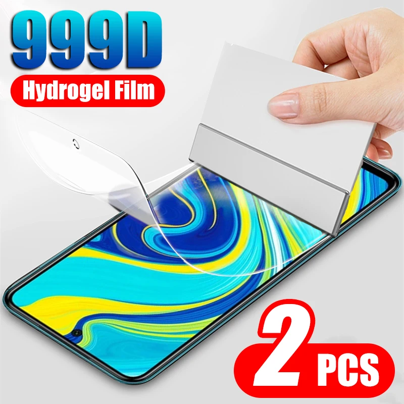 Гидрогелевая пленка 999D с полным покрытием для Xiaomi Redmi 9 Note Pro Max 9S 8 5 6 7 8T 6A 7A 8A 9A K20 K30