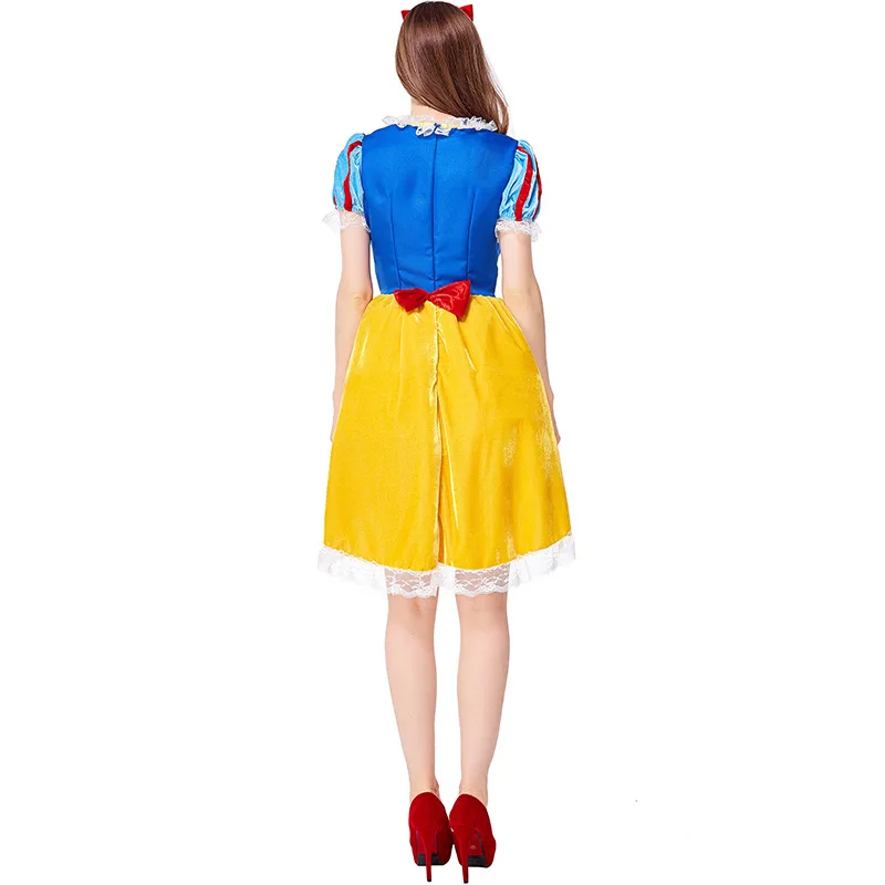 New Snow White Cosplay Halloween For Women Wear Adult Fantasia Carnival Party Cartoon Princess Dress Costumes | Тематическая одежда