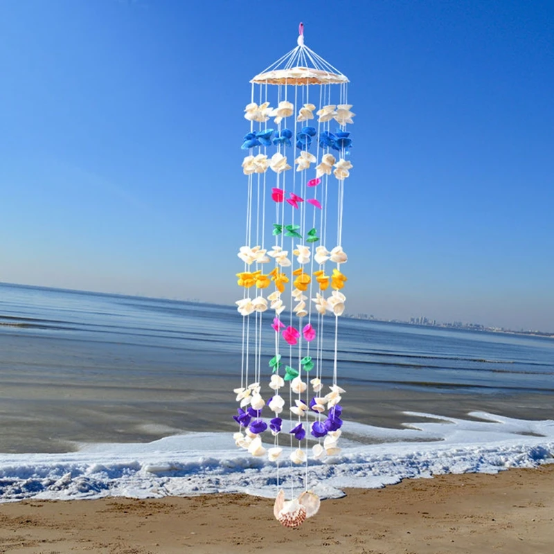 

Разноцветные Подвески в средиземноморском стиле в форме морских ракушек, декоративные подвески для помещений и улицы