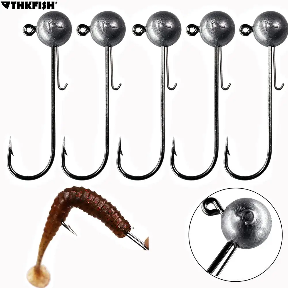 5 шт./лот Jig Head колючие рыболовные крючки и 5g 7g 10g 14g круглый шар с джиг-головкой
