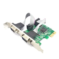 h1111z add on cards rs 232 adapter pci express 1x computer expansion cards rs232 pci e x1 computer components 2port serial card