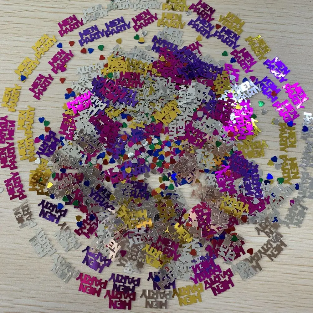 2 упаковки яркие свадебные принадлежности с блестками вечерние конфетти блестки