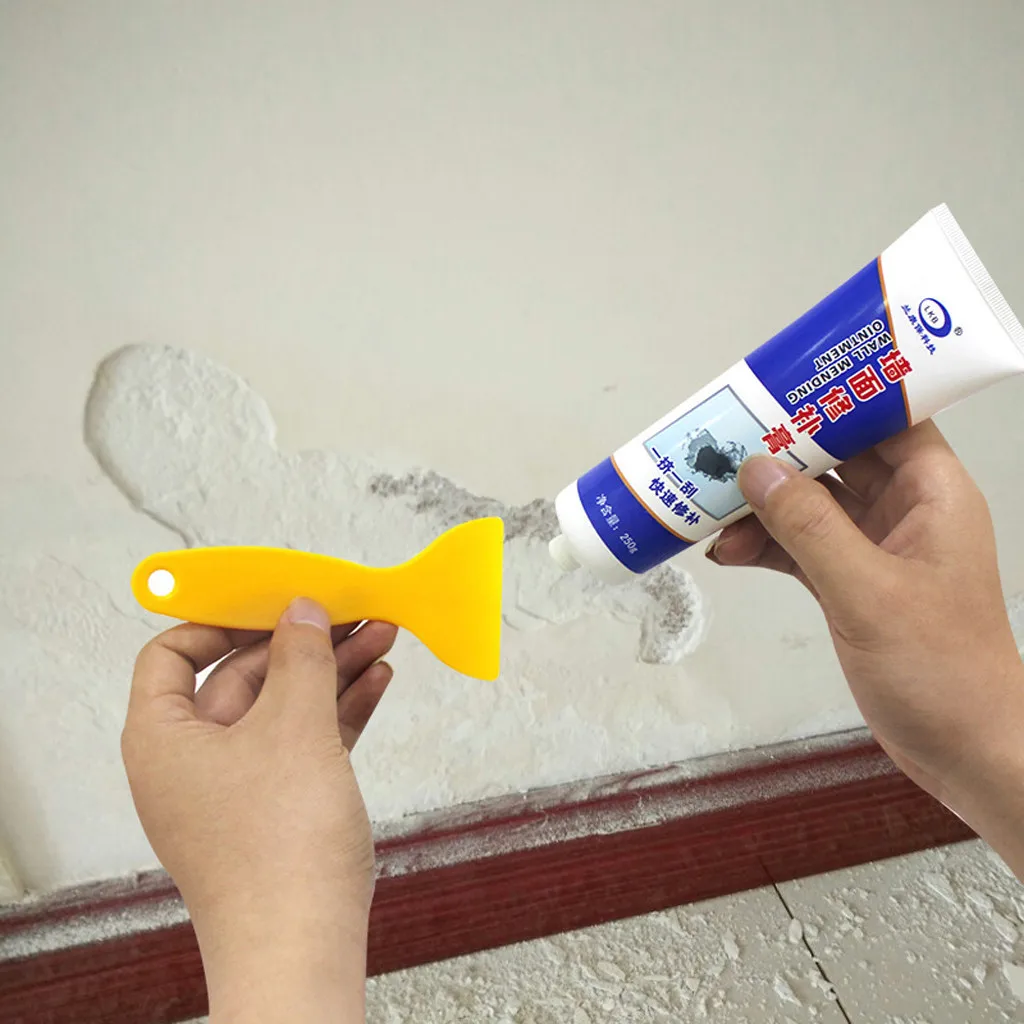 Wall Crack Repair Cream Waterproof Non-corrosive Formaldehyde Free White Latex Paint repair tool | Дом и сад