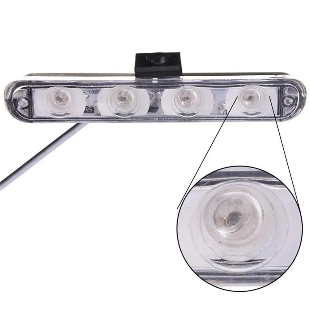 Прозрачная Автомобильная 16 Светодиодный в красном и синем цветах полиции