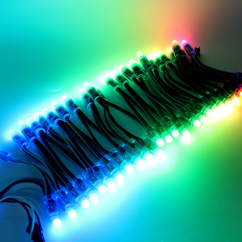 4500pcs12mm WS2811 RGB Полноцветный пиксельный свет модуль+ T300K 8 портов 8192 контроллер пикселей+ 5 В 60A светодиодный мощность 5 шт