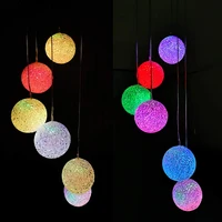 led solar ball light colorful wind chime light garden art decoration lamp for holiday wedding fairy decoration outdoor