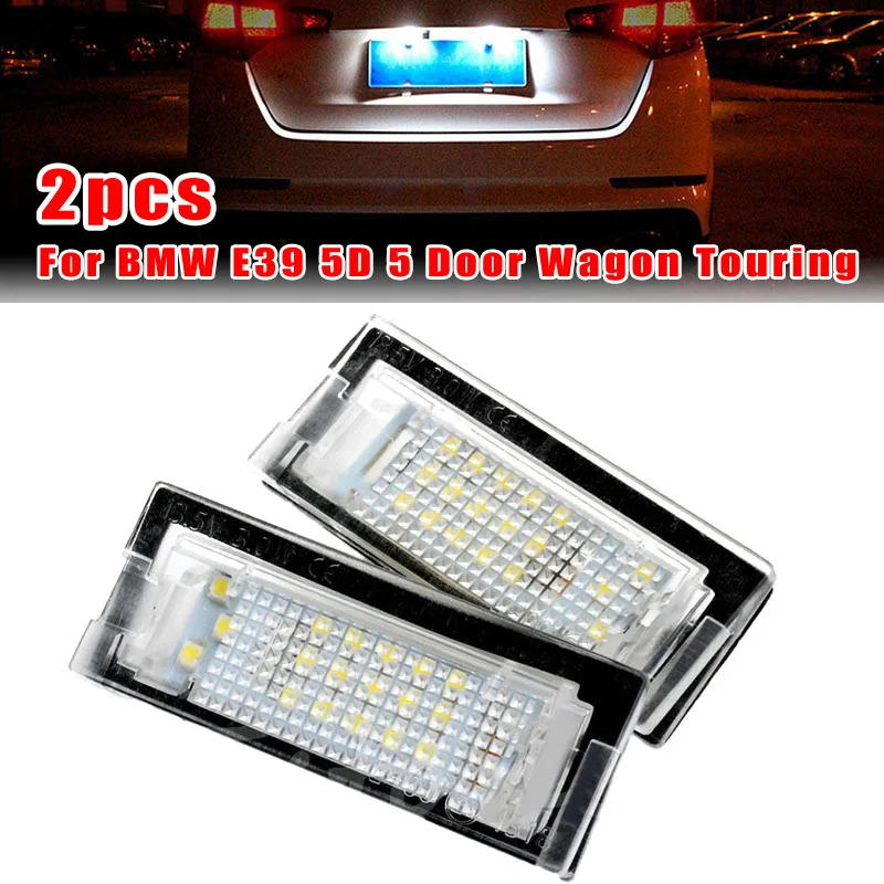 2 шт. без ошибок 18LED номер номерного знака для BMW E39 5D 5 дверный вагон высокое
