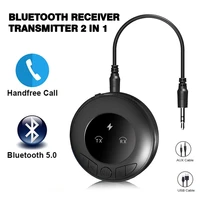 2022 bluetooth audio receiver transmitter adapter call mic two in one car speaker bluetooth 5 1
