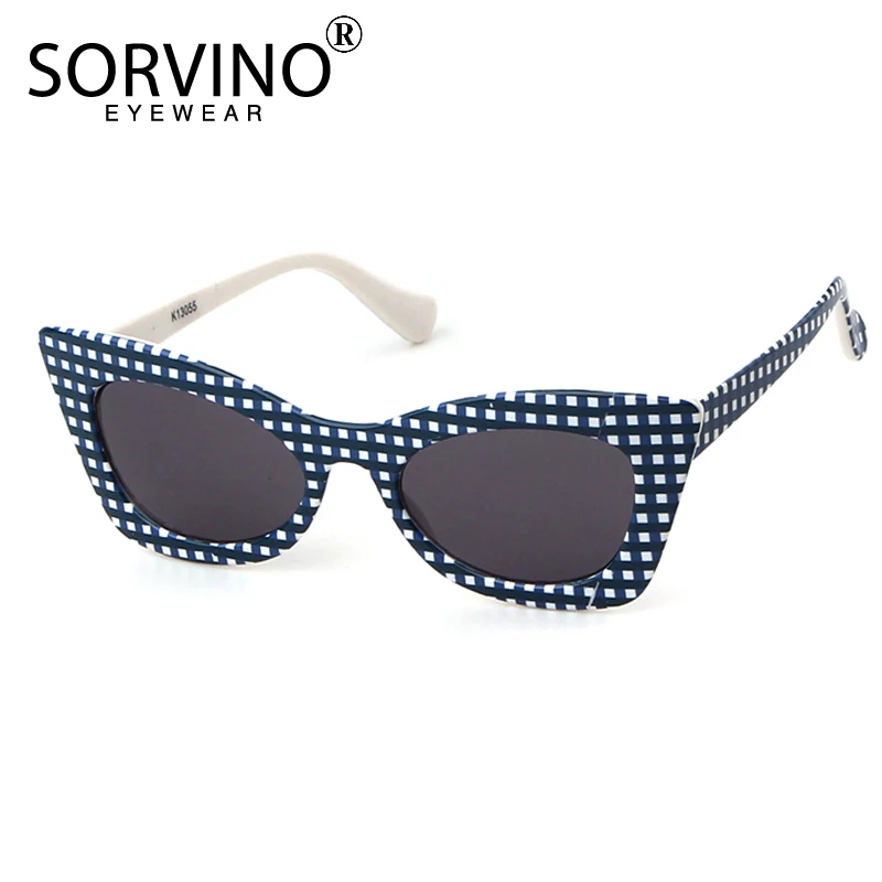 SORVINO/Винтажные детские солнцезащитные очки с цветком и кошачьим глазом для