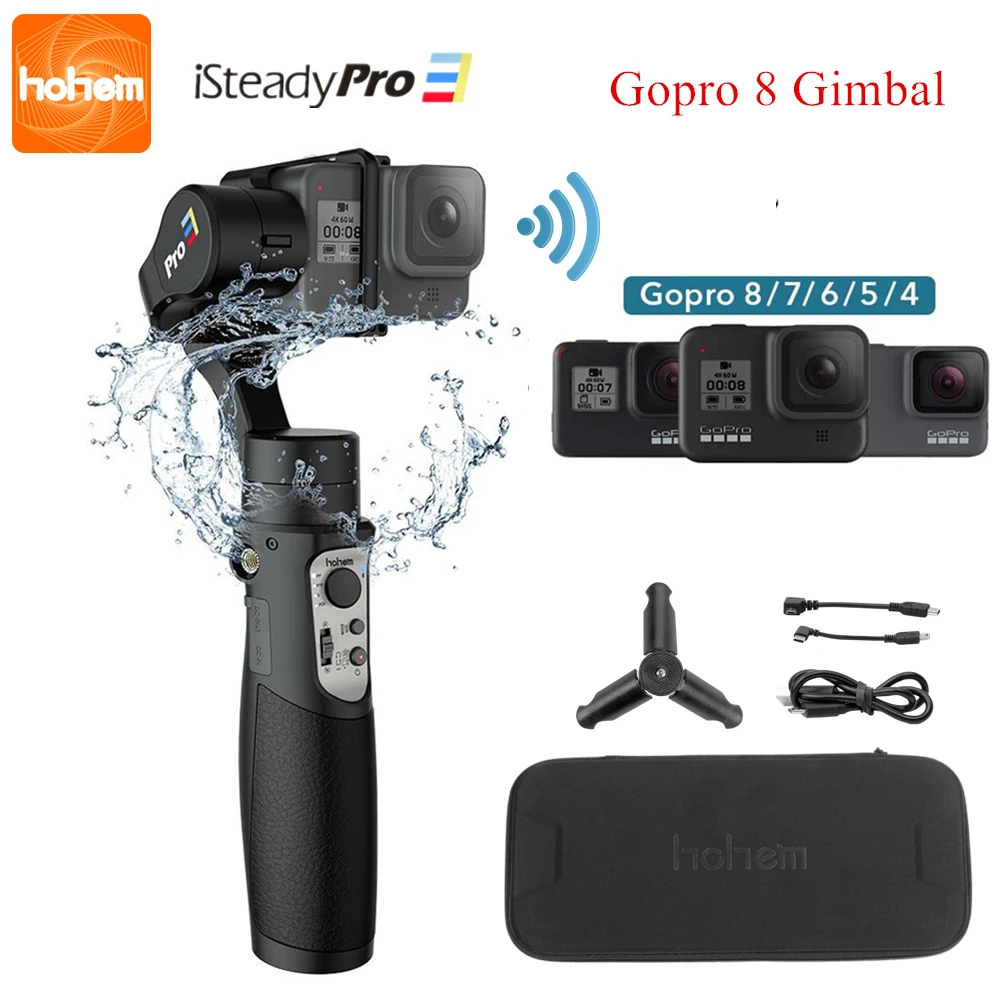 Hohem iSteady Pro 3 Экшн камера осевой шарнирный Wifi Ручной Стабилизатор для Gopro Hero 8 7 6 5 4 Osmo