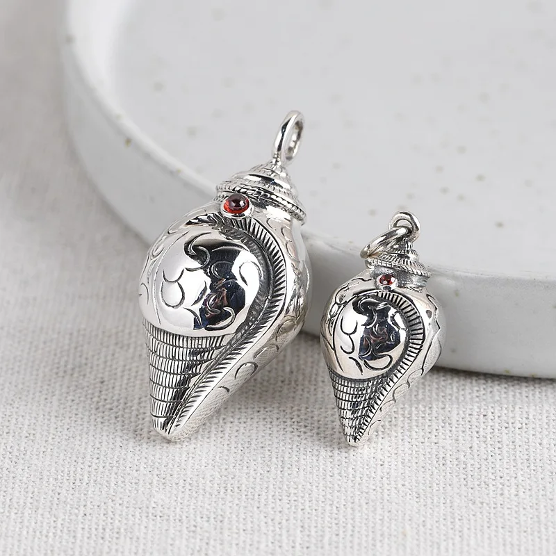 S925 Стерлинговое Серебро Винтажный стиль тайское серебро ожерелье кулон для