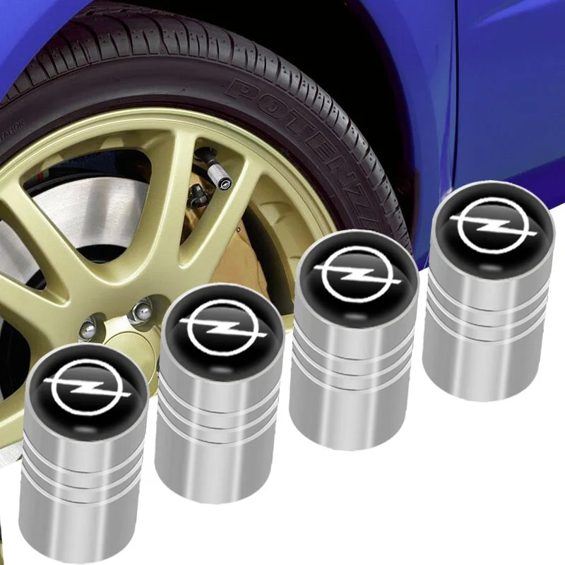 4 шт покрытые серебром автомобилей Знак логотипа сердцевина клапана шины крышка