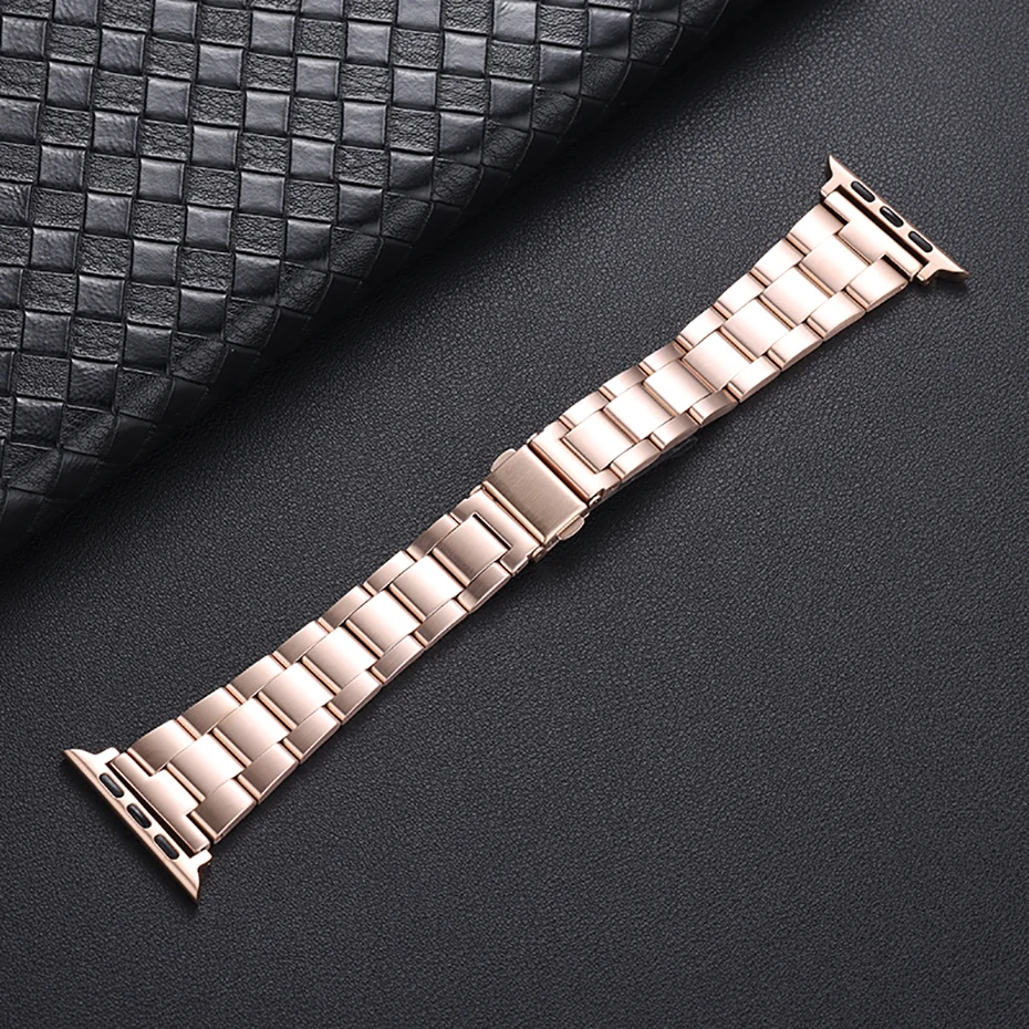 

FOHUAS пояс из нержавеющей стали сменный ремешок для apple watch band 44 мм 42 мм 40 мм 38 мм Iwatch series SE 6 5 4 3 2 1 браслет w