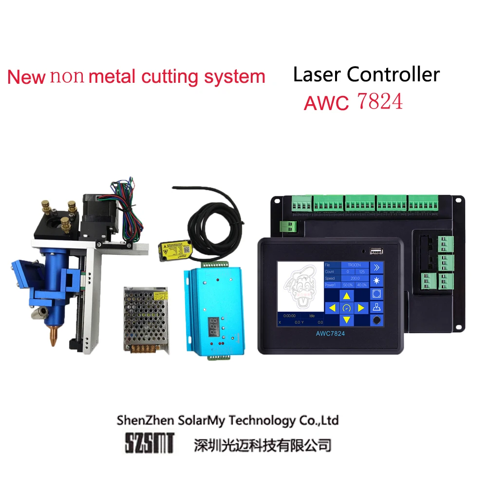 Trocen AWC7824/AWC7824K Control Card Non-Metal Auto Focusing Full Set Laser Cutting System For CO2 Engraving And Cutting Machine