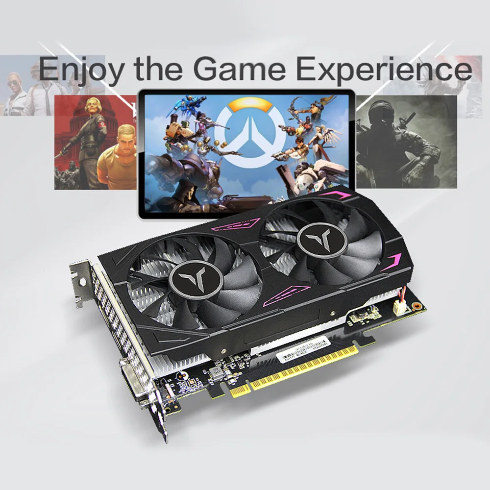 Yeston GeForce GTX 1650 GPU 4 ГБ GDDR6 128 бит игровой настольный компьютер ПК видео видеографики
