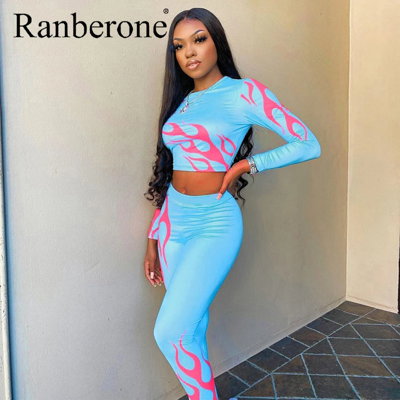 

Спортивная одежда для женщин с принтом, толстовка с длинными рукавами для йоги, фитнес-костюм, леггинсы, Спортивная женская спортивная одеж...